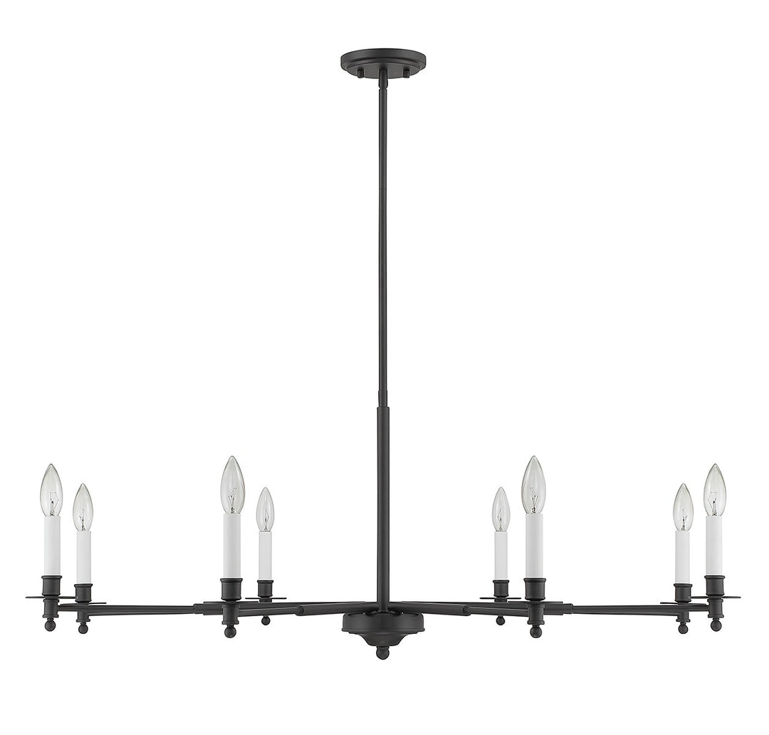 Savoy House Jasmine 1-4412-8-89 Chandelier Light - Matte Black