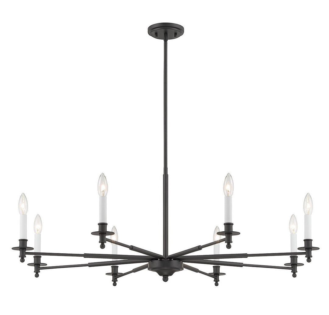 Savoy House Jasmine 1-4412-8-89 Chandelier Light - Matte Black