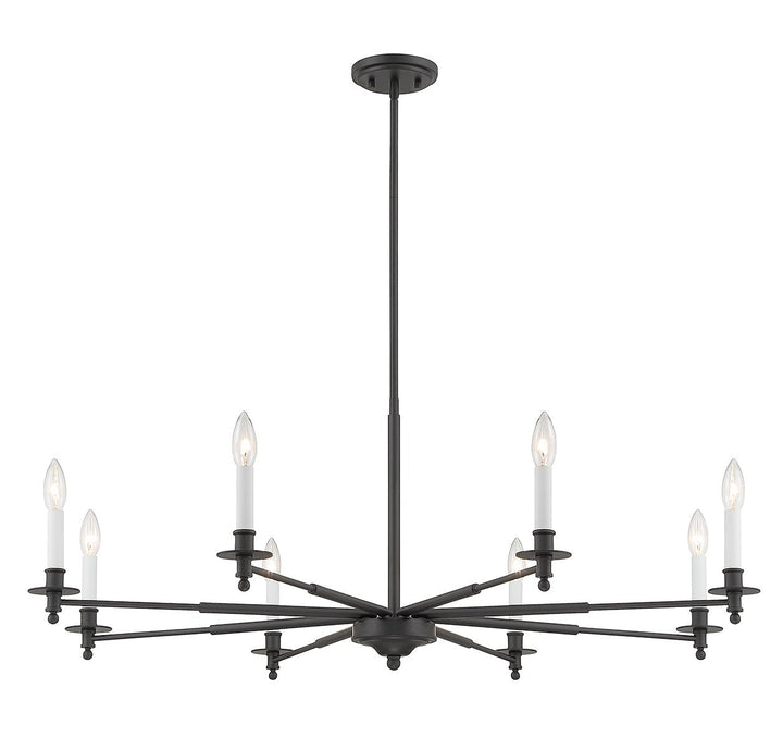 Savoy House Jasmine 1-4412-8-89 Chandelier Light - Matte Black