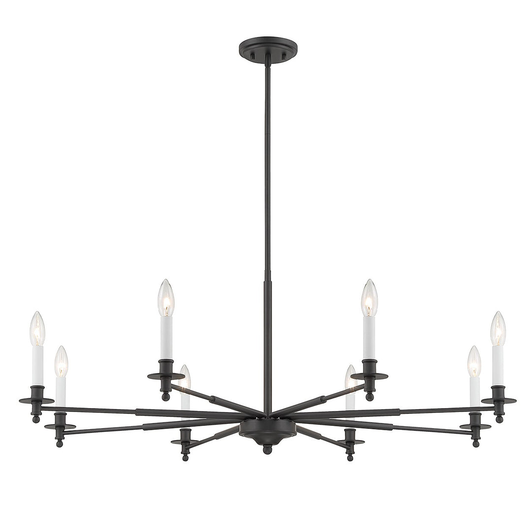 Savoy House Jasmine 1-4412-8-89 Chandelier Light - Matte Black