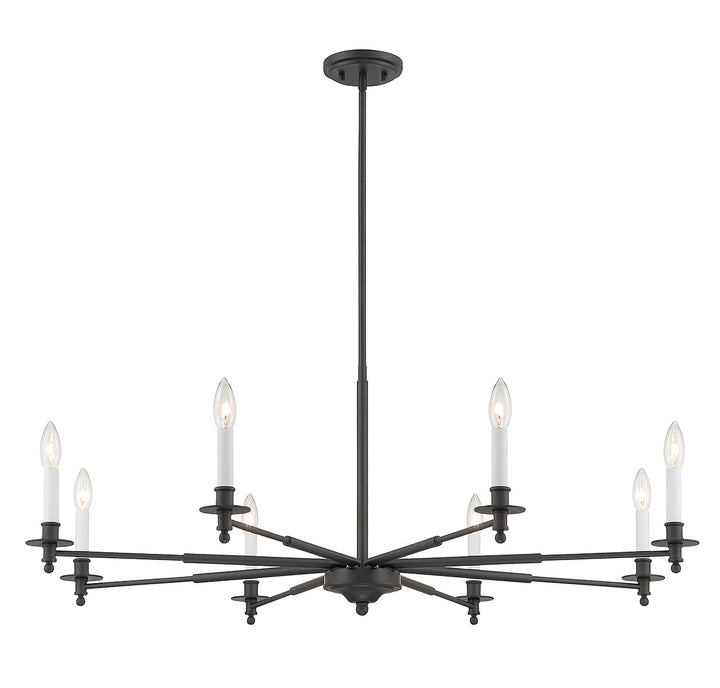 Savoy House Jasmine 1-4412-8-89 Chandelier Light - Matte Black