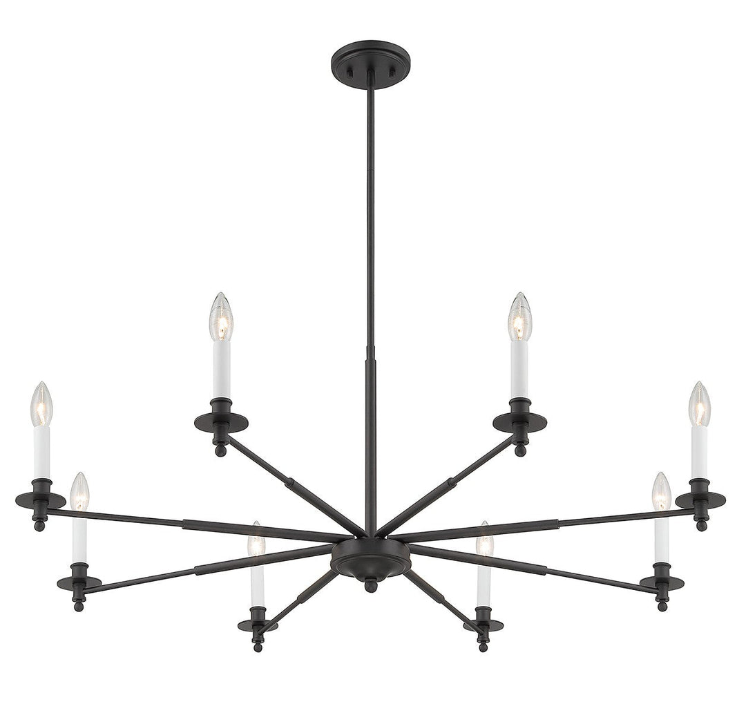 Savoy House Jasmine 1-4412-8-89 Chandelier Light - Matte Black