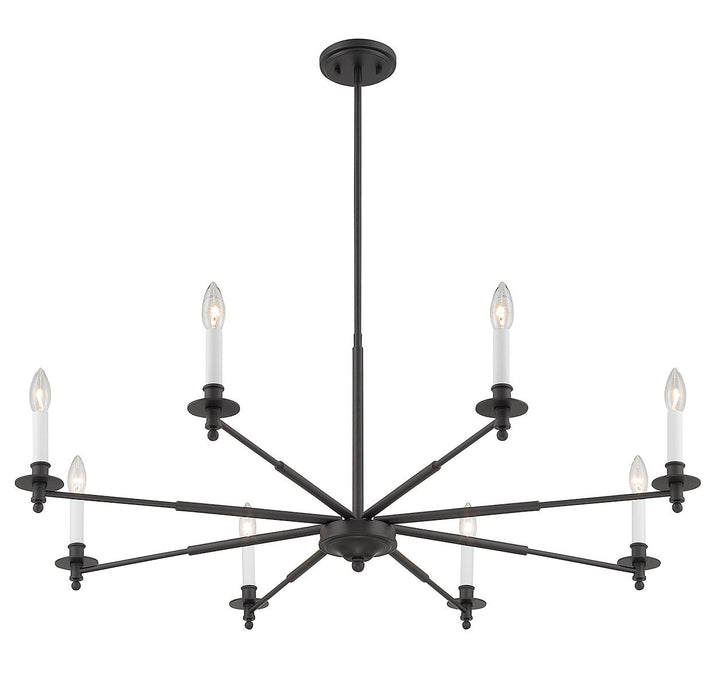 Savoy House Jasmine 1-4412-8-89 Chandelier Light - Matte Black