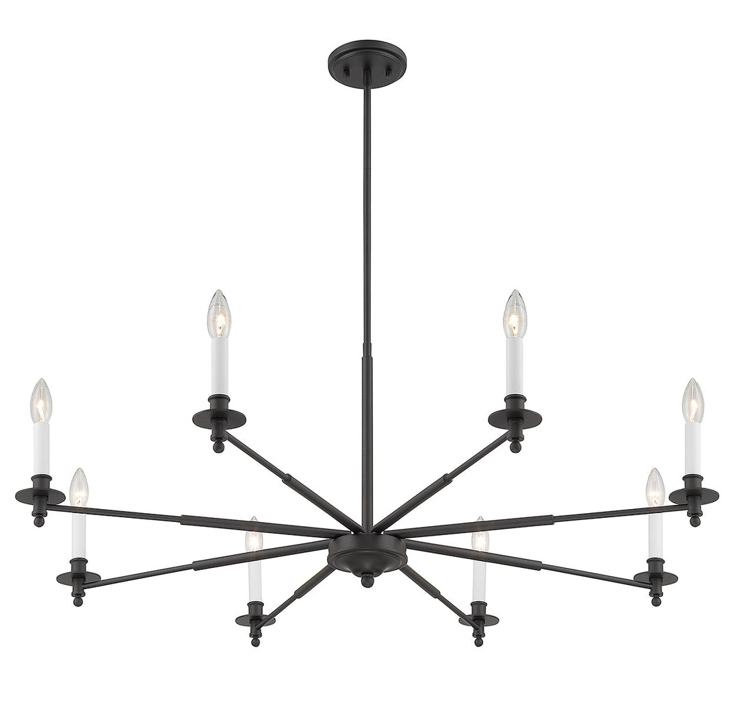 Savoy House Jasmine 1-4412-8-89 Chandelier Light - Matte Black