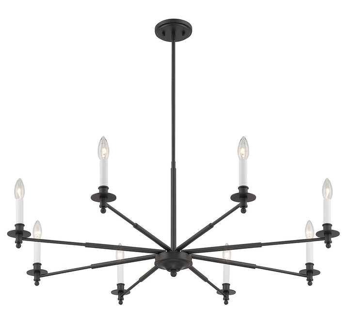 Savoy House Jasmine 1-4412-8-89 Chandelier Light - Matte Black