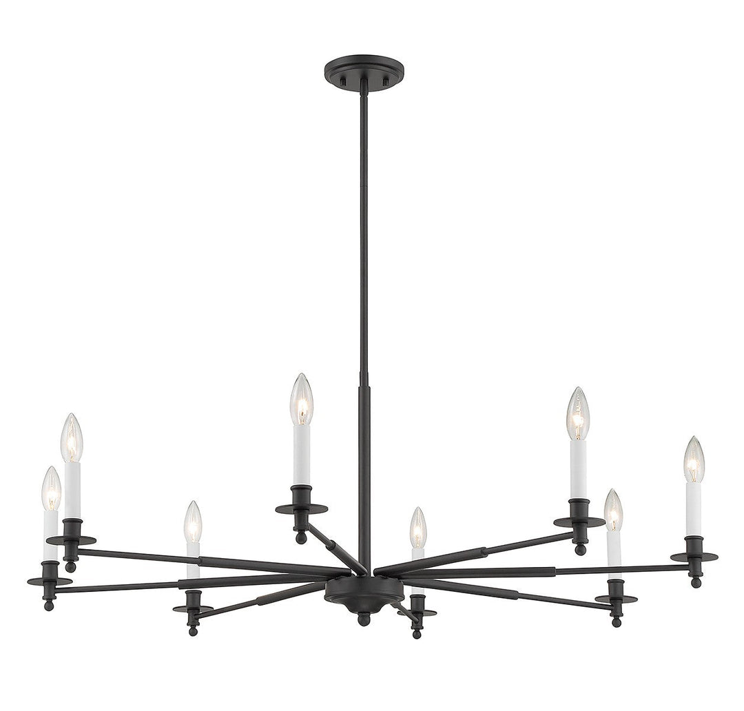 Savoy House Jasmine 1-4412-8-89 Chandelier Light - Matte Black