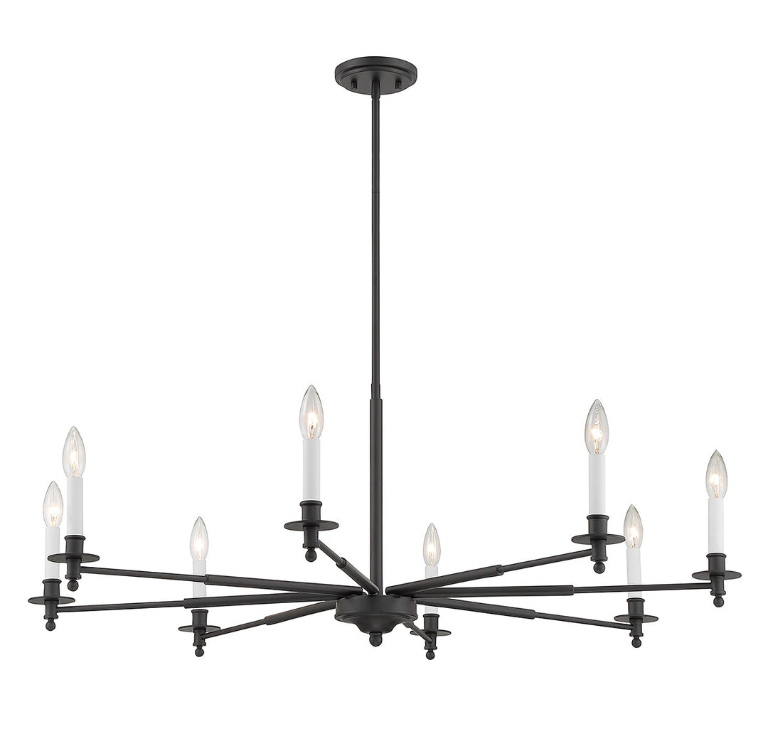 Savoy House Jasmine 1-4412-8-89 Chandelier Light - Matte Black