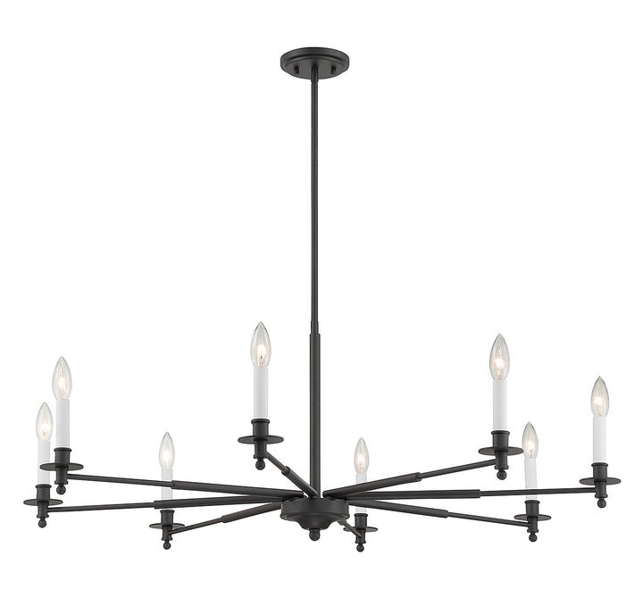 Savoy House Jasmine 1-4412-8-89 Chandelier Light - Matte Black