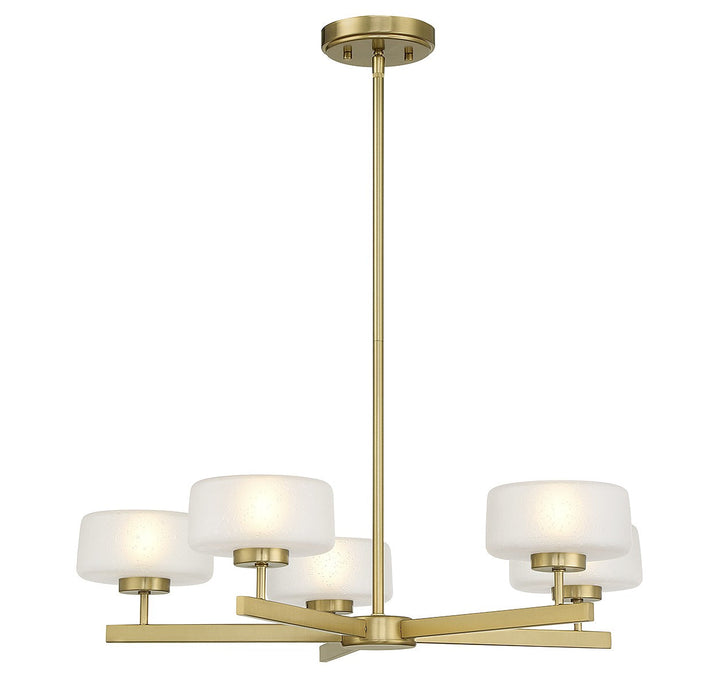 Savoy House Falster 1-5409-5-322 Chandelier Light - Warm Brass