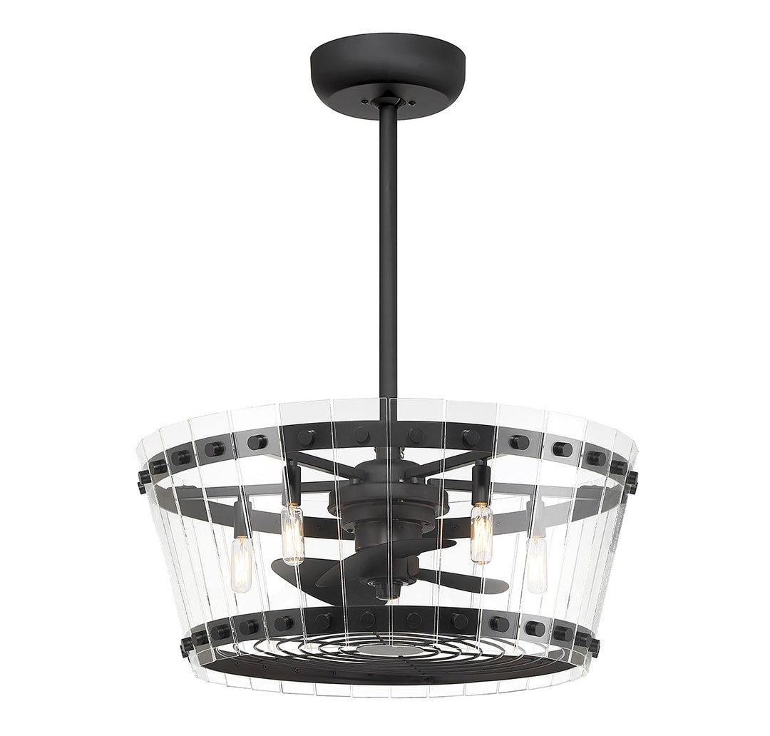 Savoy House Ventari 24-FD-8853-89 Ceiling Fan 12 - Matte Black, Black/