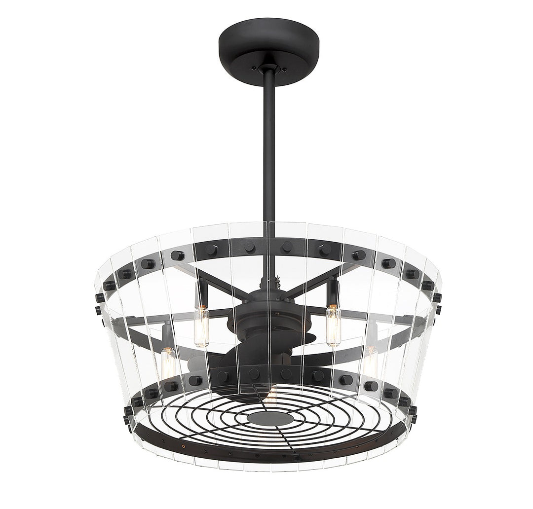 Savoy House Ventari 24-FD-8853-89 Ceiling Fan 12 - Matte Black, Black/