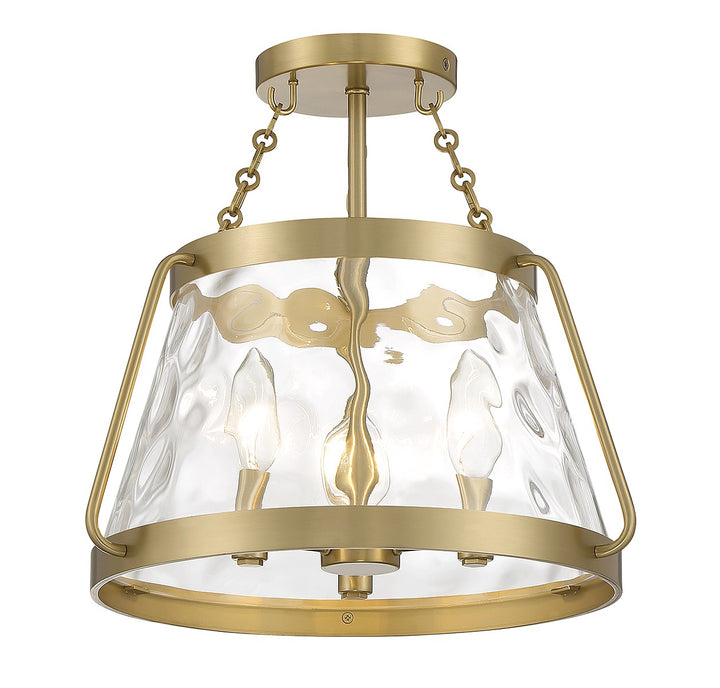 Savoy House Crawford 6-1802-3-322 Ceiling Light - Warm Brass