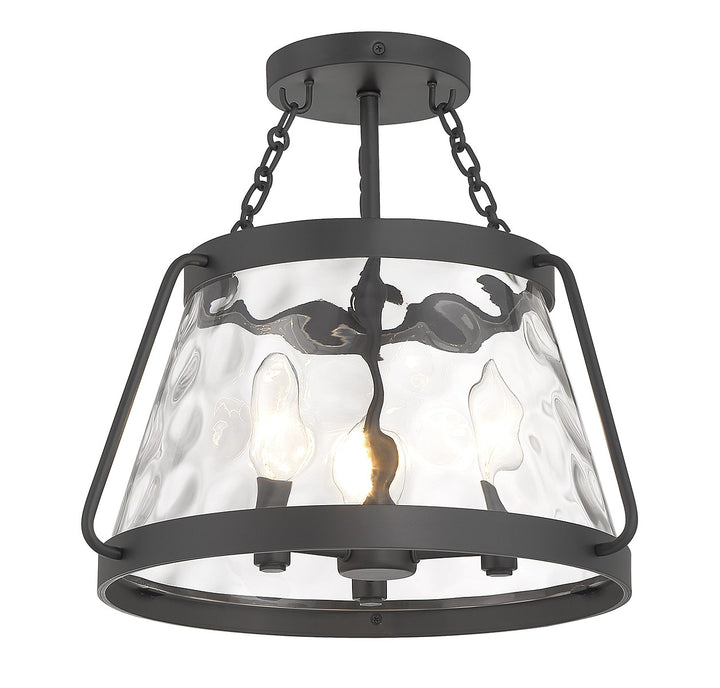 Savoy House Crawford 6-1802-3-89 Ceiling Light - Matte Black