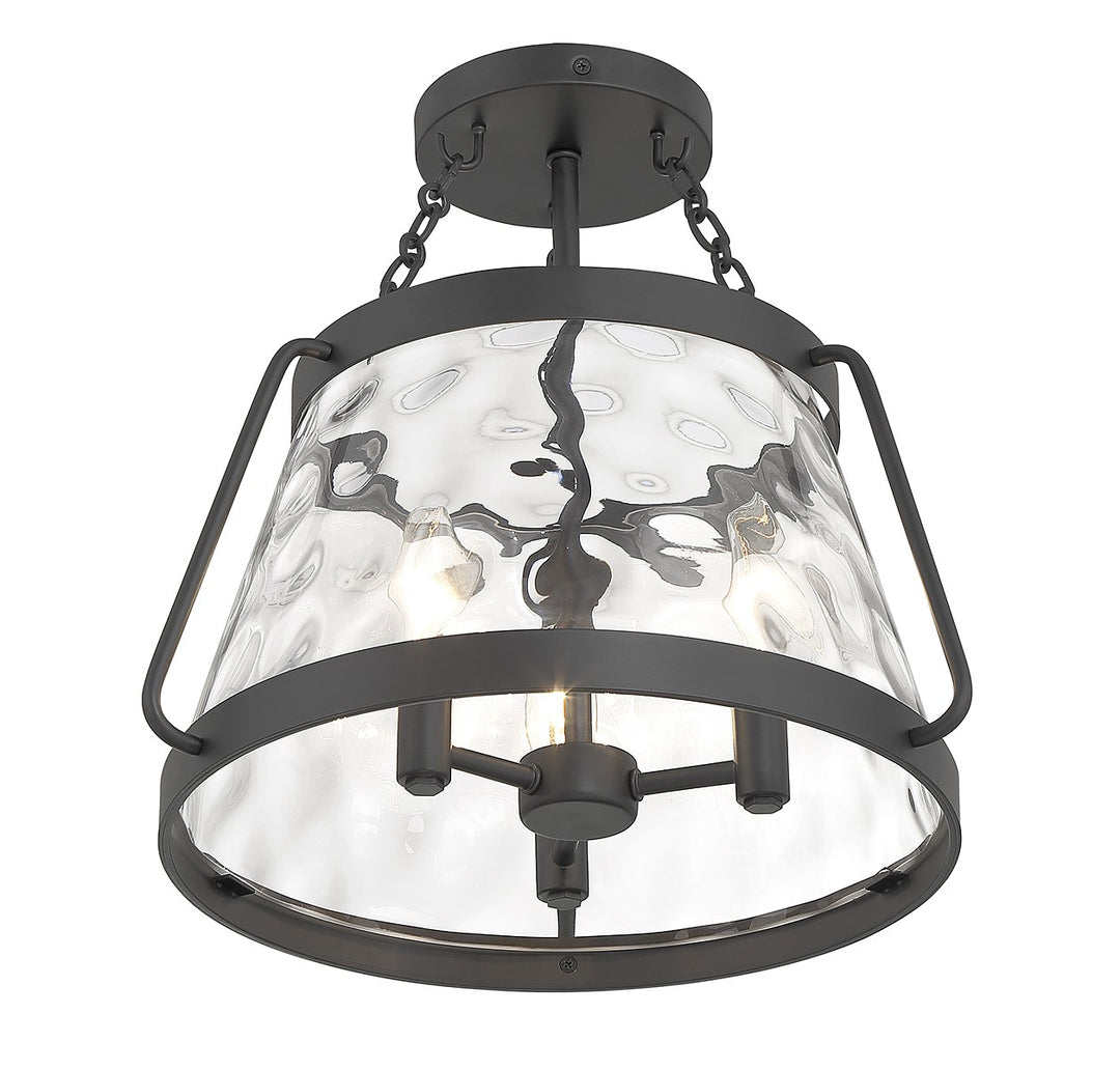 Savoy House Crawford 6-1802-3-89 Ceiling Light - Matte Black