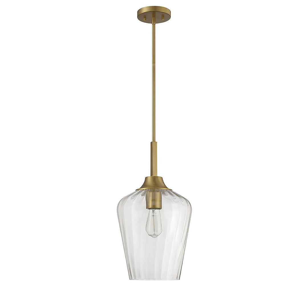 Savoy House Carlton 7-3390-1-322 Pendant Light - Warm Brass