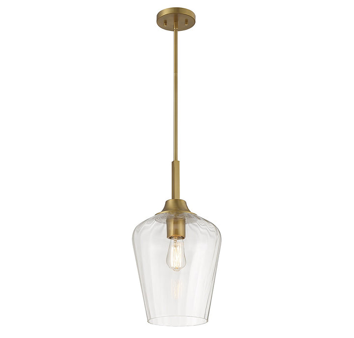 Savoy House Carlton 7-3390-1-322 Pendant Light - Warm Brass