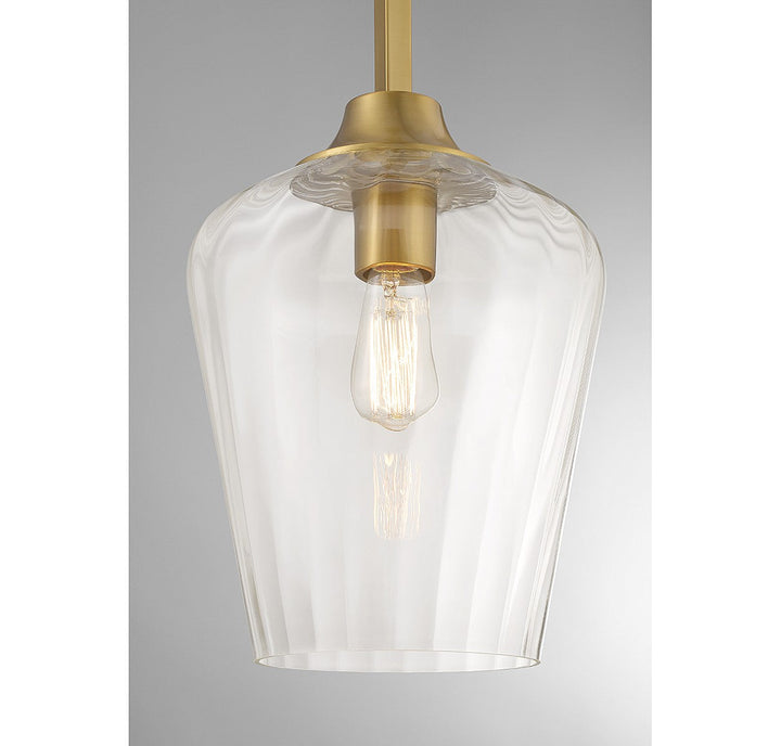 Savoy House Carlton 7-3390-1-322 Pendant Light - Warm Brass