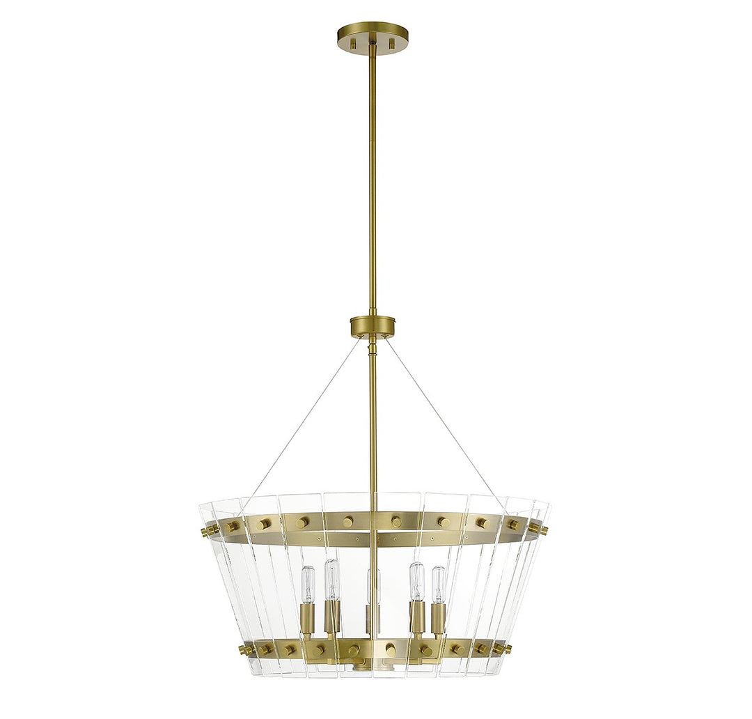 Savoy House Ventari 7-8857-5-322 Chandelier Light - Warm Brass