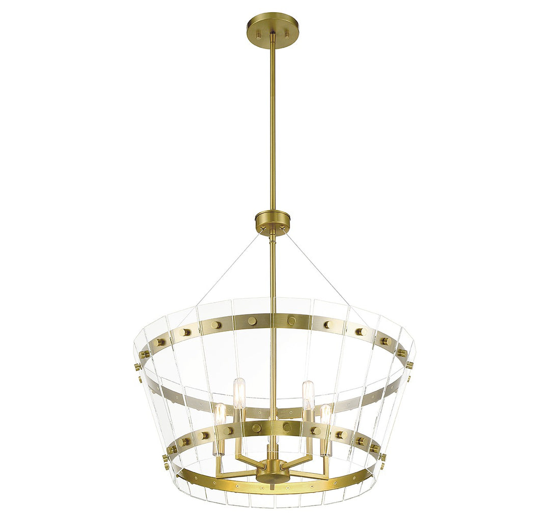 Savoy House Ventari 7-8857-5-322 Chandelier Light - Warm Brass