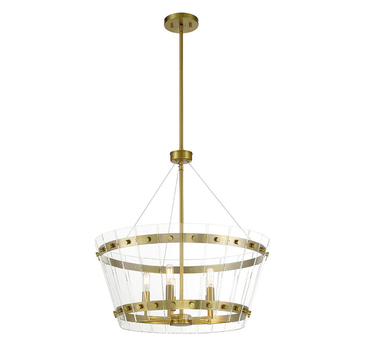 Savoy House Ventari 7-8857-5-322 Chandelier Light - Warm Brass