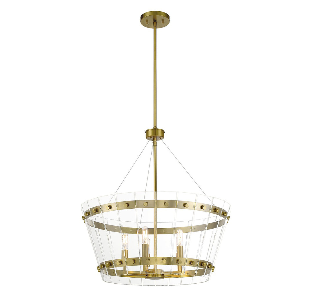 Savoy House Ventari 7-8857-5-322 Chandelier Light - Warm Brass