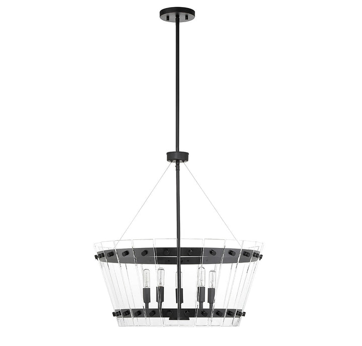 Savoy House Ventari 7-8857-5-89 Chandelier Light - Matte Black