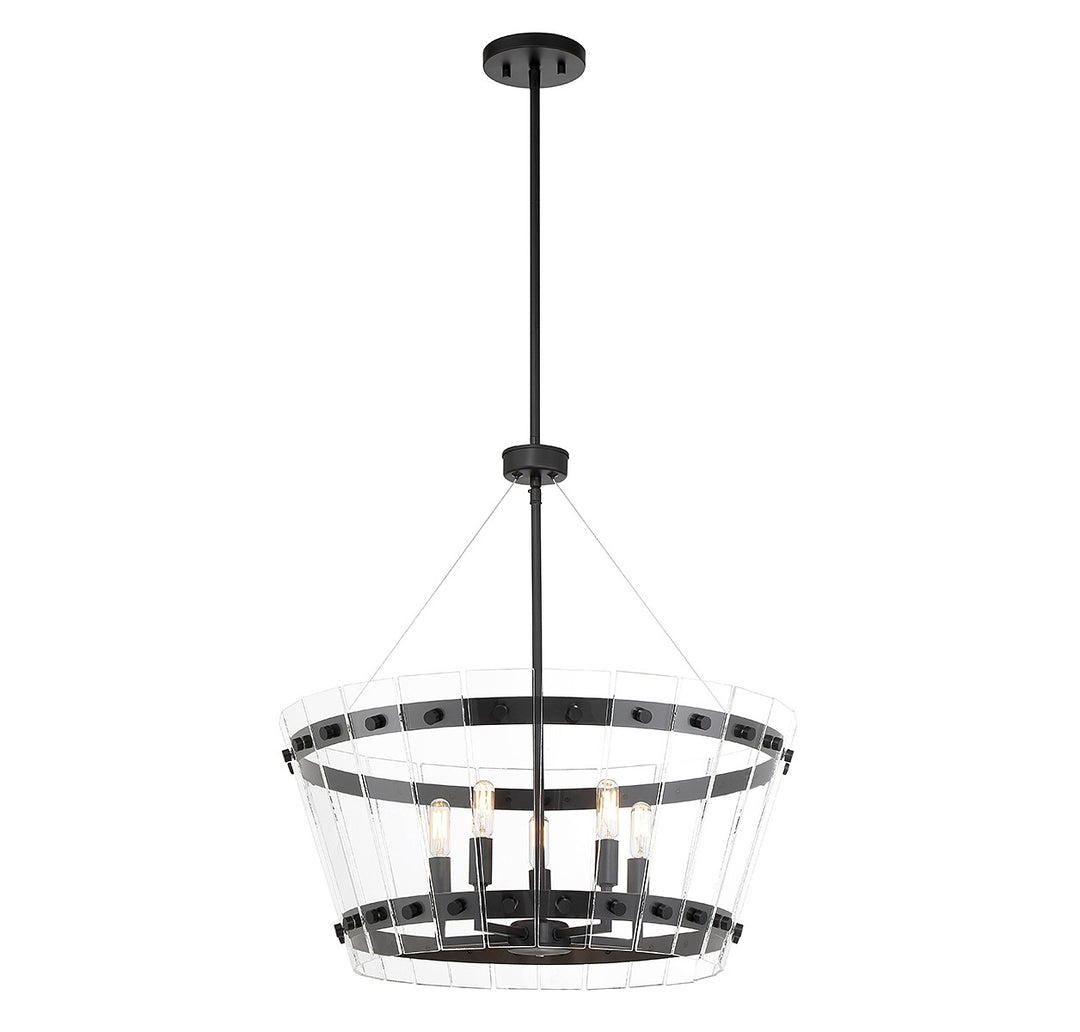 Savoy House Ventari 7-8857-5-89 Chandelier Light - Matte Black