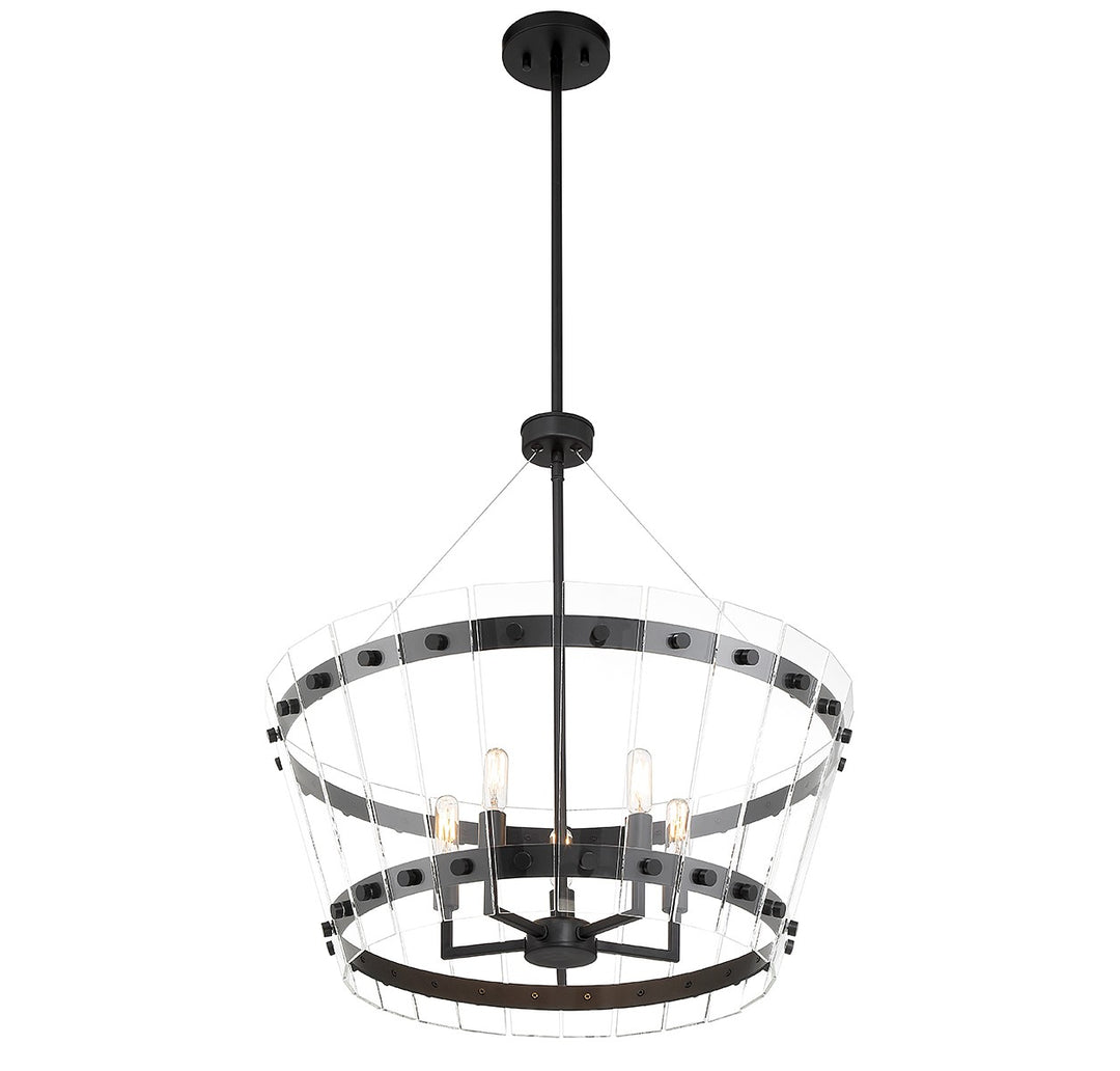 Savoy House Ventari 7-8857-5-89 Chandelier Light - Matte Black