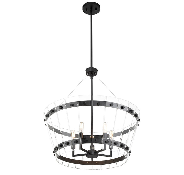 Savoy House Ventari 7-8857-5-89 Chandelier Light - Matte Black