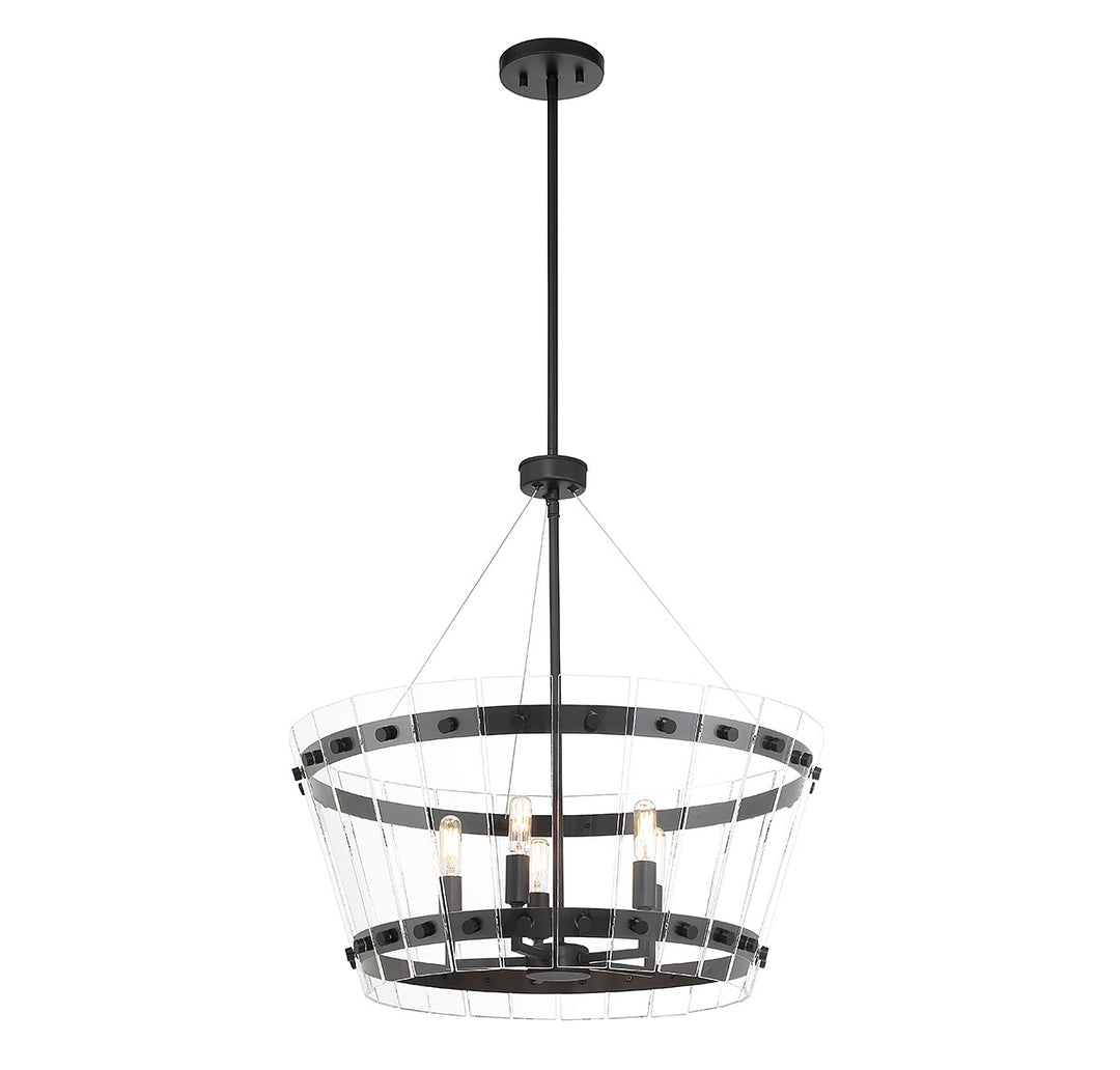 Savoy House Ventari 7-8857-5-89 Chandelier Light - Matte Black