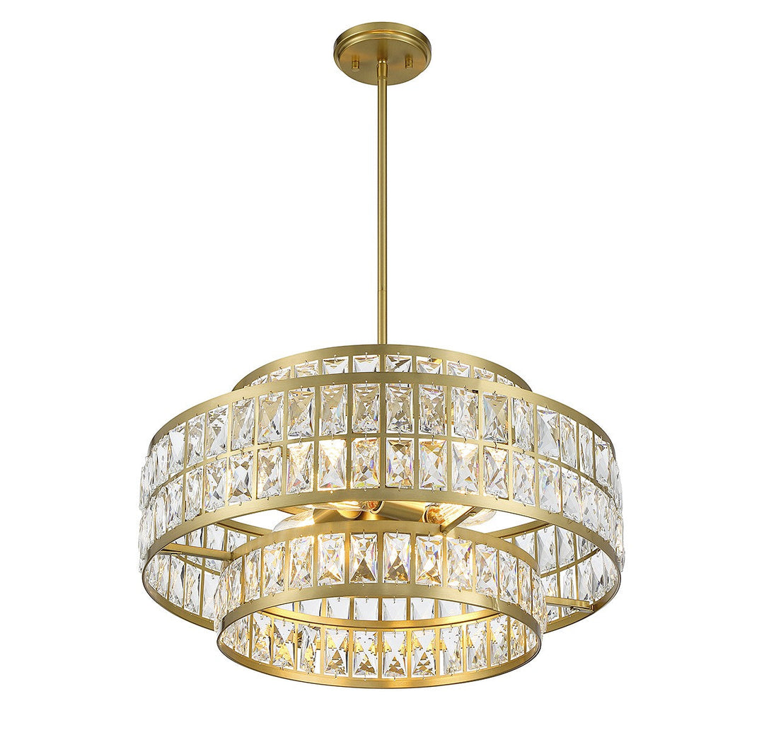 Savoy House Renzo 7-9046-4-322 Chandelier Light - Warm Brass