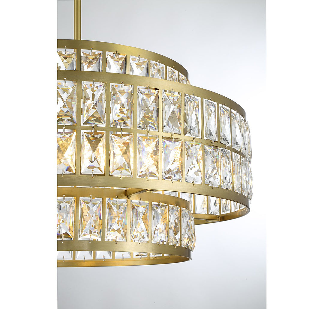 Savoy House Renzo 7-9046-4-322 Chandelier Light - Warm Brass
