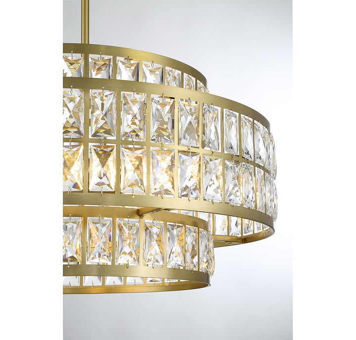 Savoy House Renzo 7-9046-4-322 Chandelier Light - Warm Brass