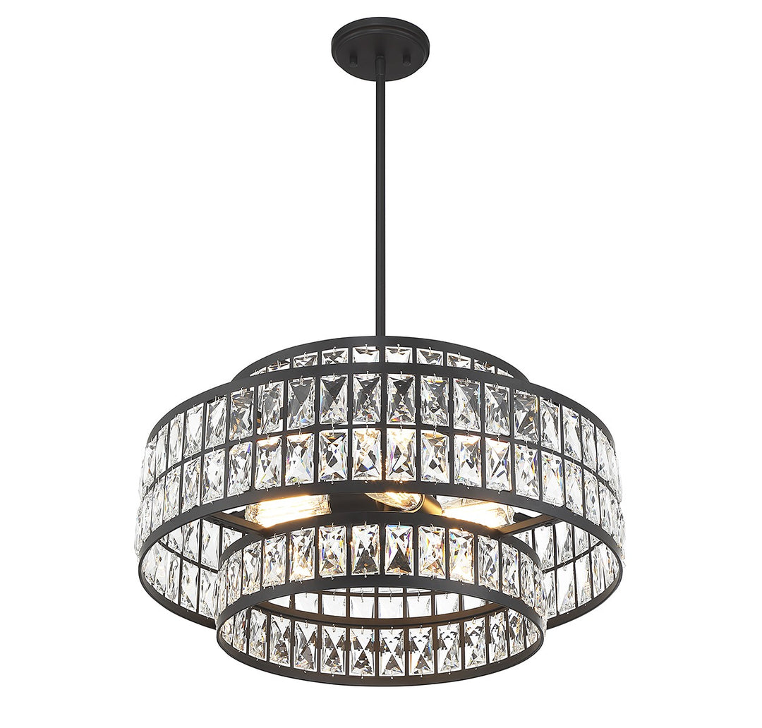 Savoy House Renzo 7-9046-4-89 Chandelier Light - Matte Black