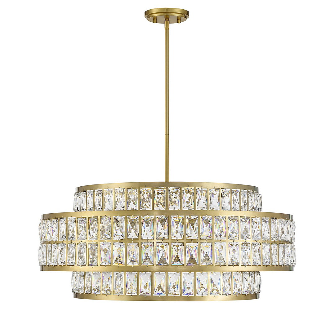 Savoy House Renzo 7-9048-6-322 Chandelier Light - Warm Brass