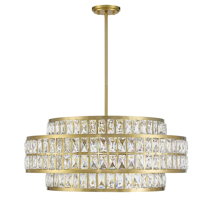 Savoy House Renzo 7-9048-6-322 Chandelier Light - Warm Brass