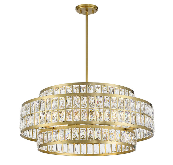 Savoy House Renzo 7-9048-6-322 Chandelier Light - Warm Brass