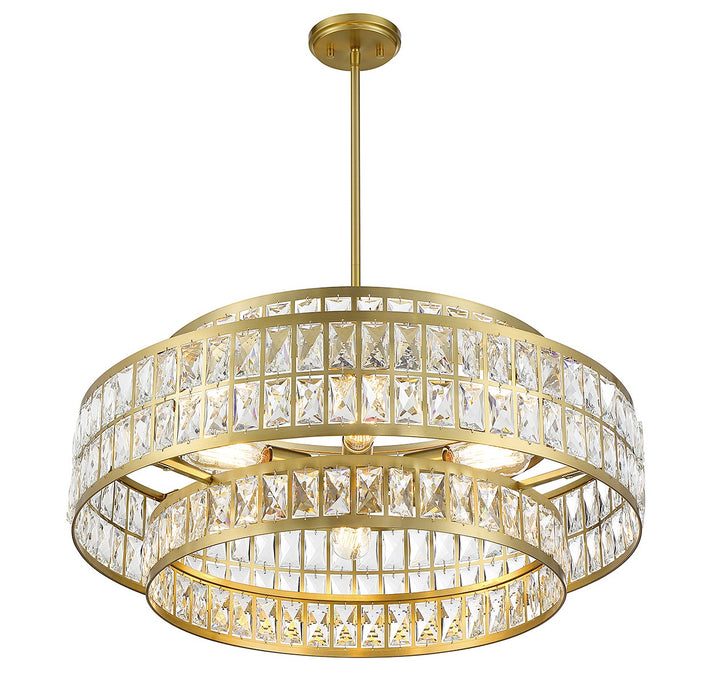 Savoy House Renzo 7-9048-6-322 Chandelier Light - Warm Brass