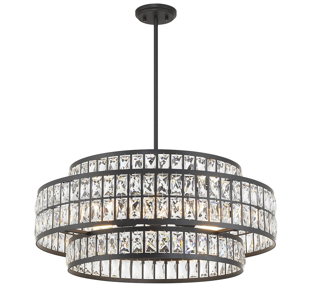 Savoy House Renzo 7-9048-6-89 Chandelier Light - Matte Black
