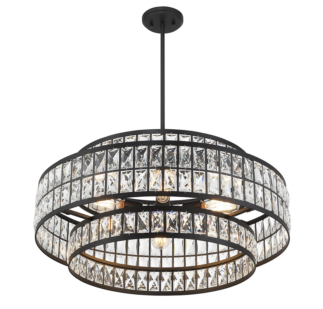 Savoy House Renzo 7-9048-6-89 Chandelier Light - Matte Black