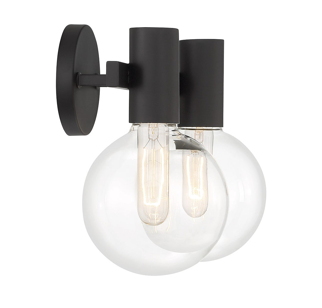 Savoy House Wright 8-3076-2-BK Bath Vanity Light 16 in. wide - Matte Black