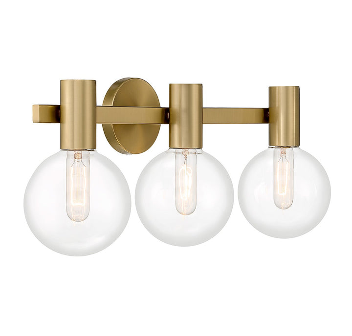 Savoy House Wright 8-3076-3-322 Bath Vanity Light 25 in. wide - Warm Brass