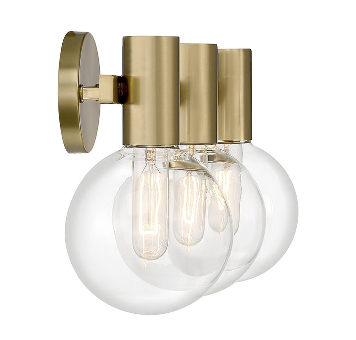 Savoy House Wright 8-3076-3-322 Bath Vanity Light 25 in. wide - Warm Brass