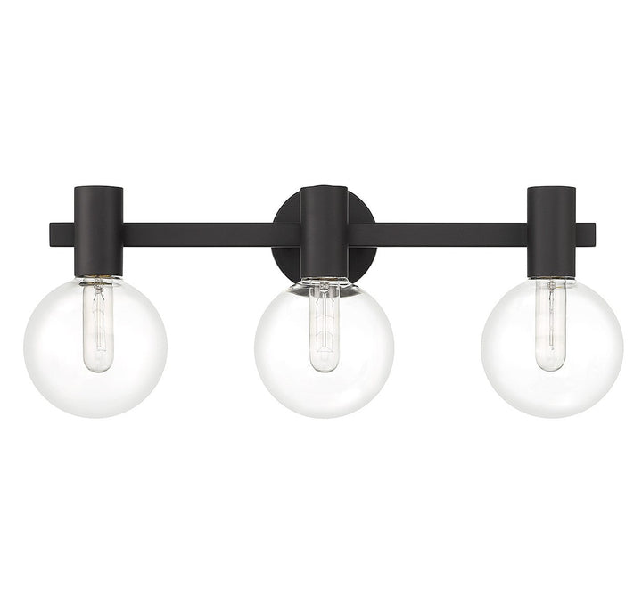 Savoy House Wright 8-3076-3-BK Bath Vanity Light 25 in. wide - Matte Black