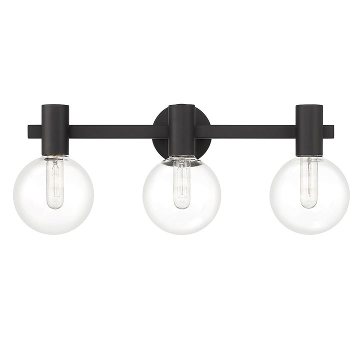 Savoy House Wright 8-3076-3-BK Bath Vanity Light 25 in. wide - Matte Black