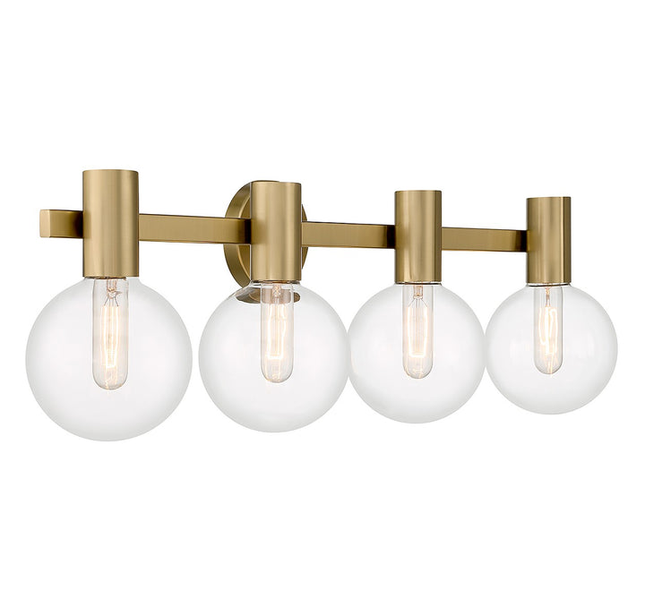 Savoy House Wright 8-3076-4-322 Bath Vanity Light 34 in. wide - Warm Brass