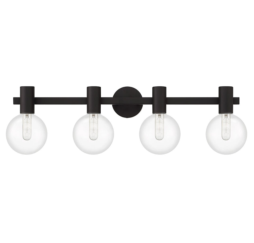Savoy House Wright 8-3076-4-BK Bath Vanity Light 34 in. wide - Matte Black