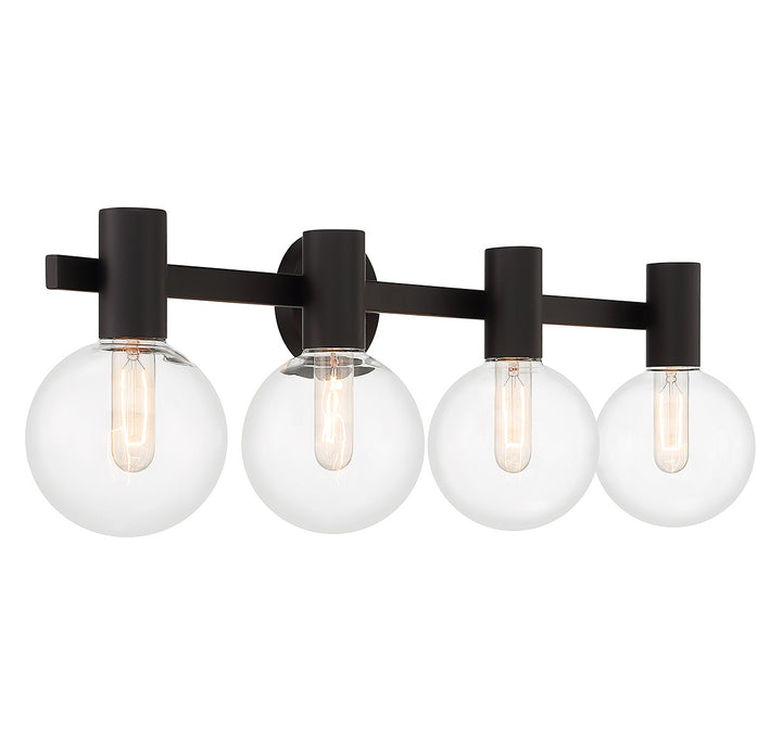 Savoy House Wright 8-3076-4-BK Bath Vanity Light 34 in. wide - Matte Black