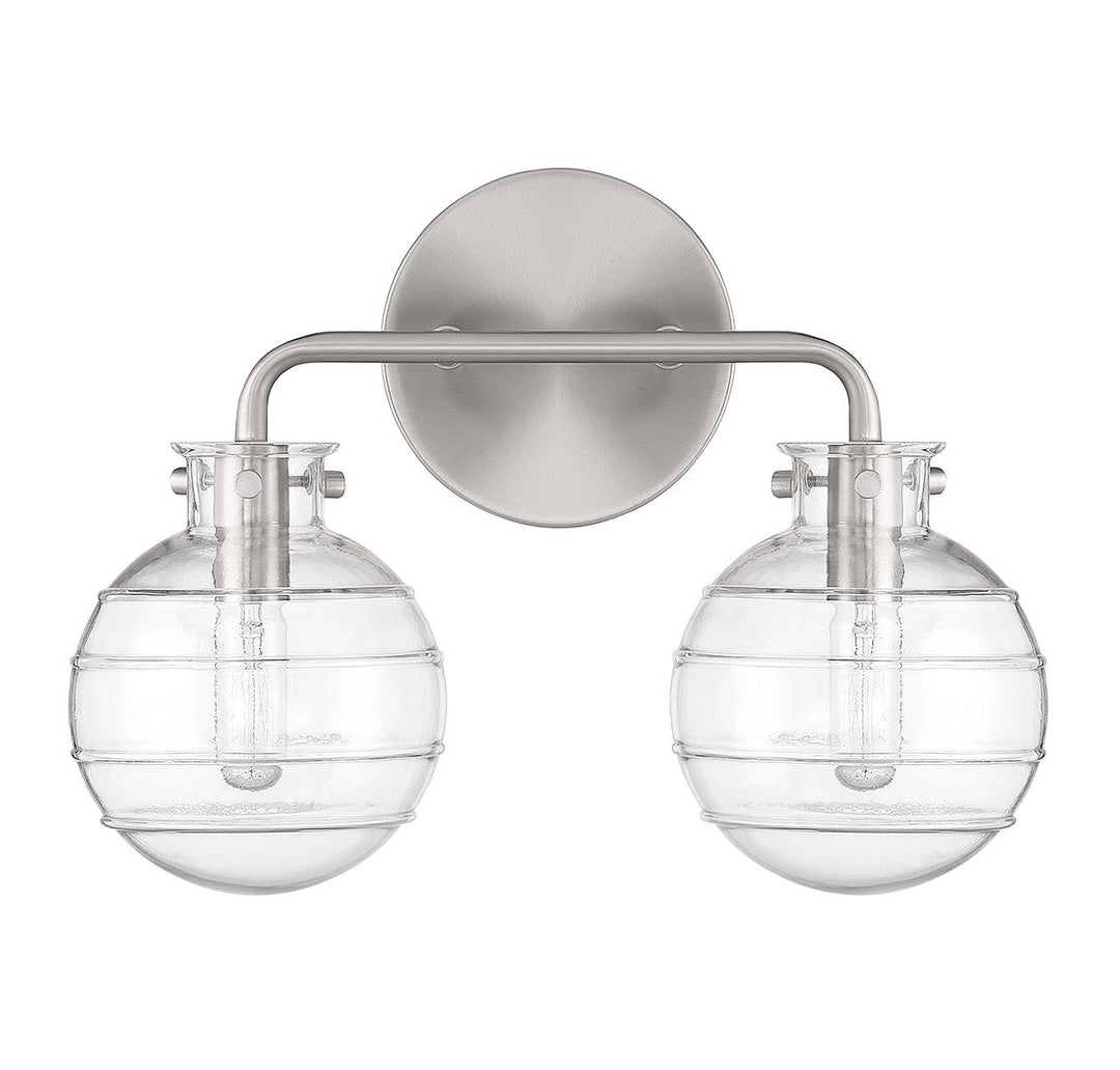 Savoy House Mason 8-4300-2-SN Bath Vanity Light 14 in. wide - Satin Nickel