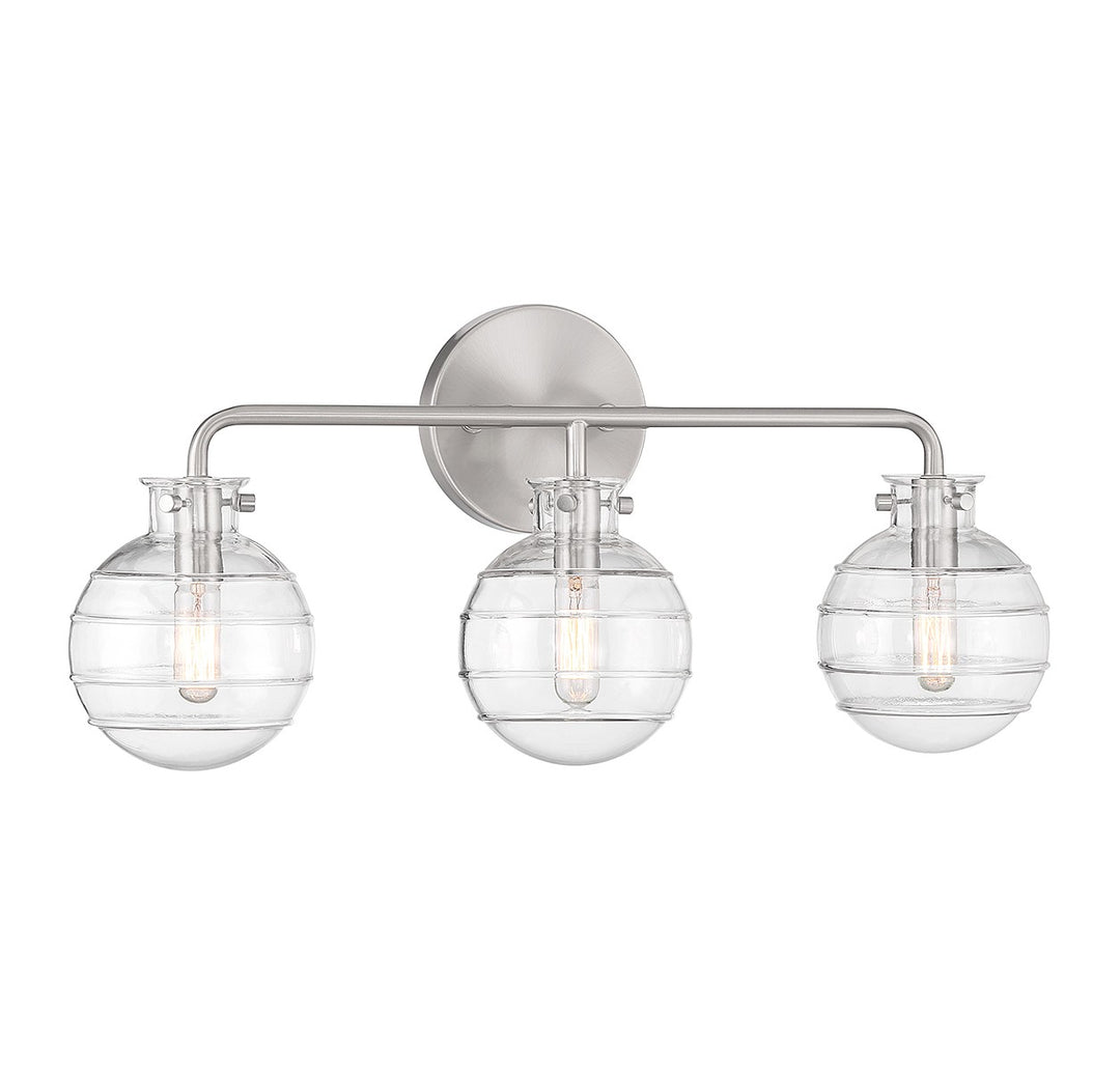 Savoy House Mason 8-4300-3-SN Bath Vanity Light 22 in. wide - Satin Nickel